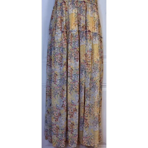 LaBiz Maxi Floral Boho Dress Fairycore Resort Aloha - Picture 3 of 7